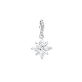 Charm Pendant Flower Silver