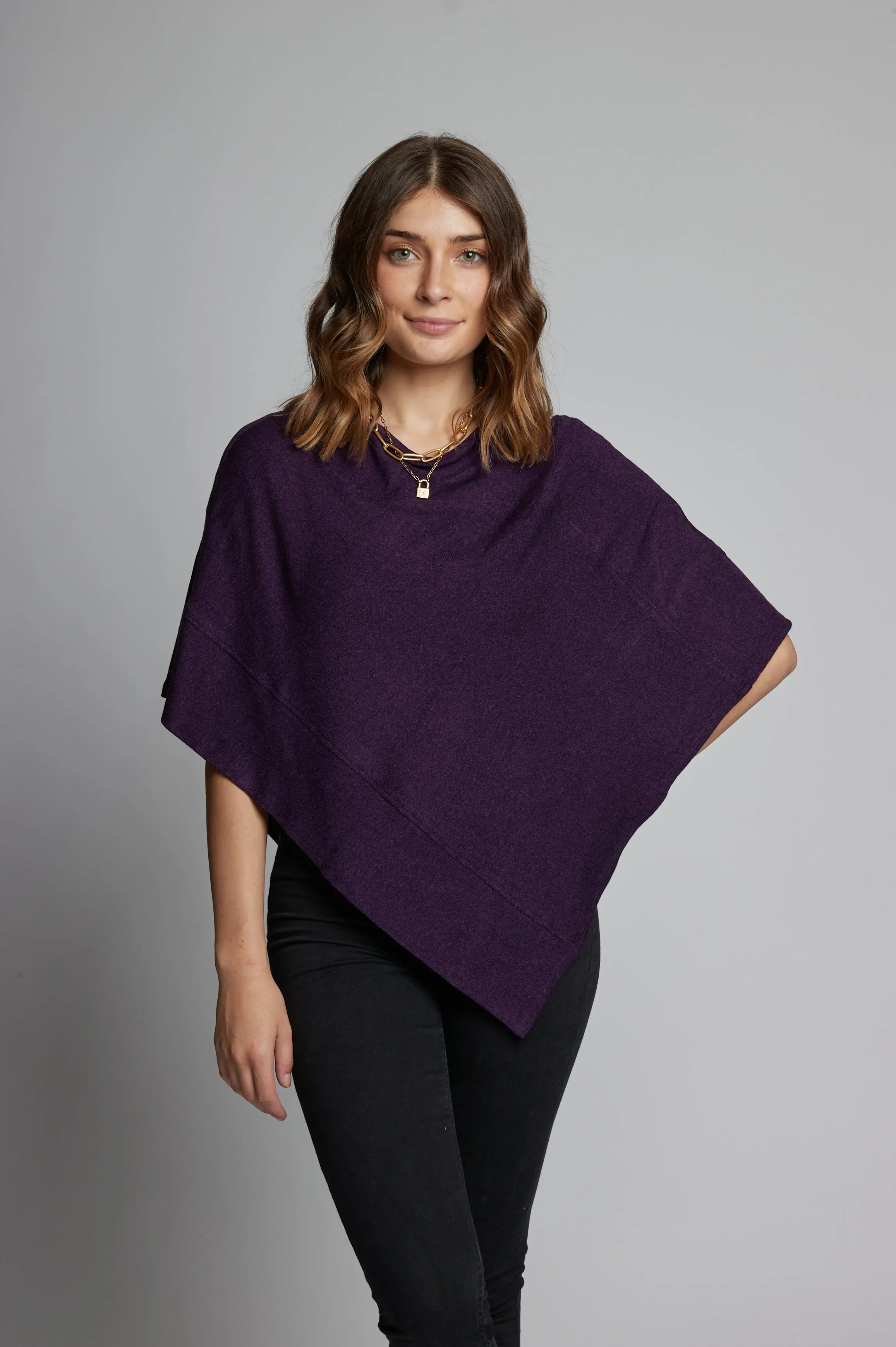 Classic Poncho Sweater Wrap in Regular Length