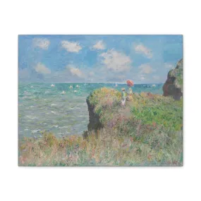 Cliff Walk at Pourville - Claude Monet Canvas Stretched, 0.75"