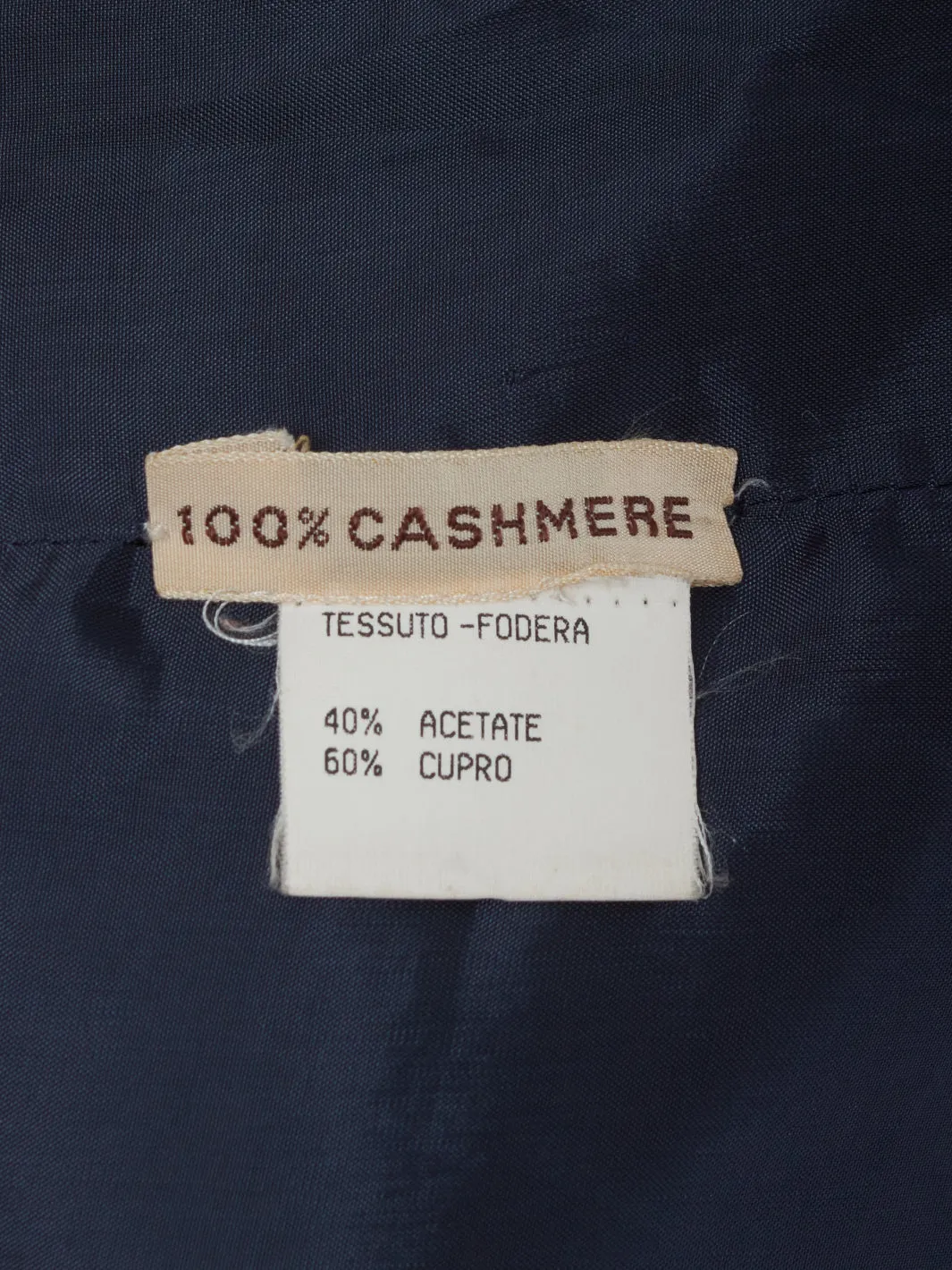 Coquille Single-breasted blue cashmere jacket