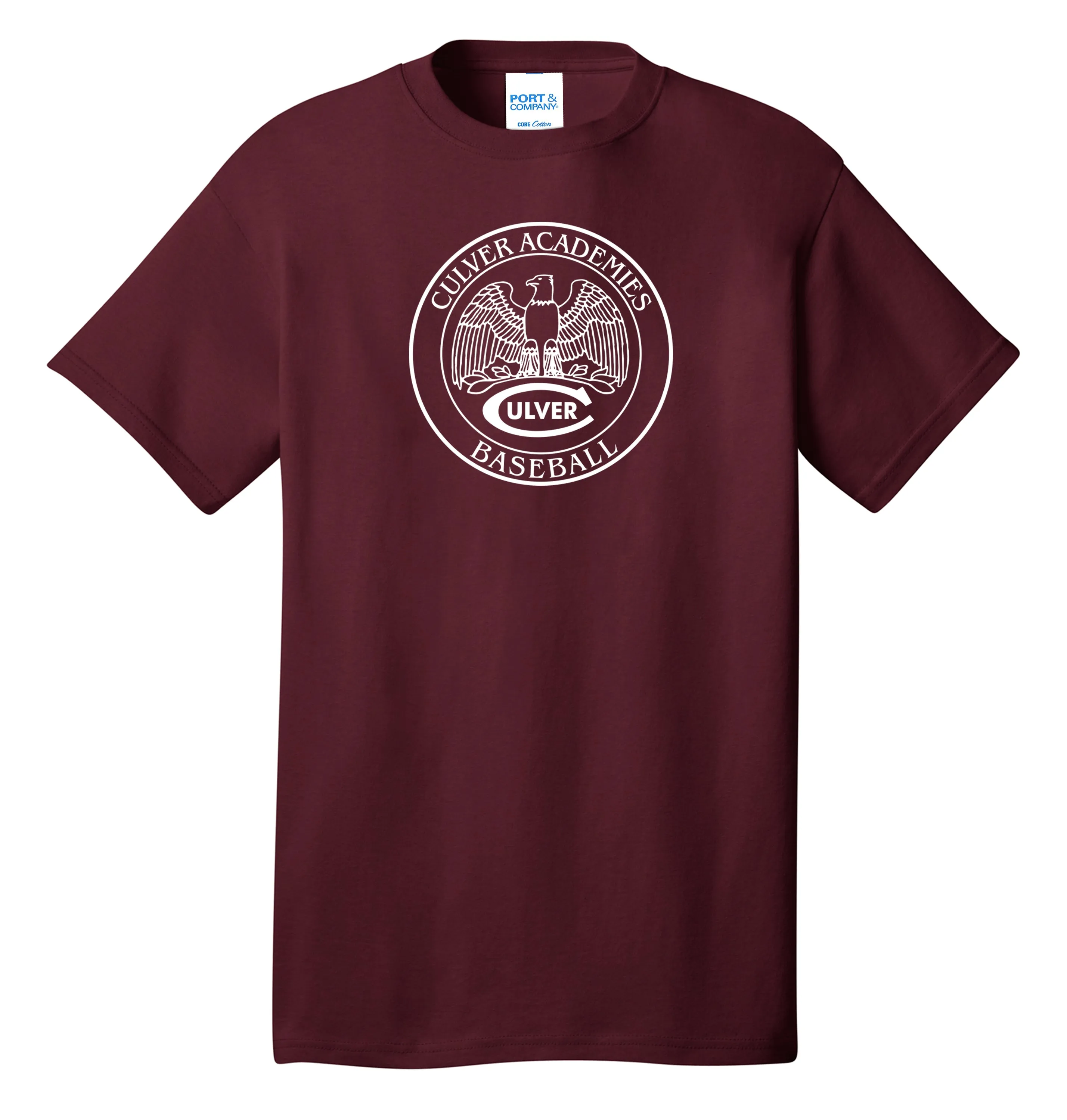 Culver Athletics Tees - Baseball - Maroon