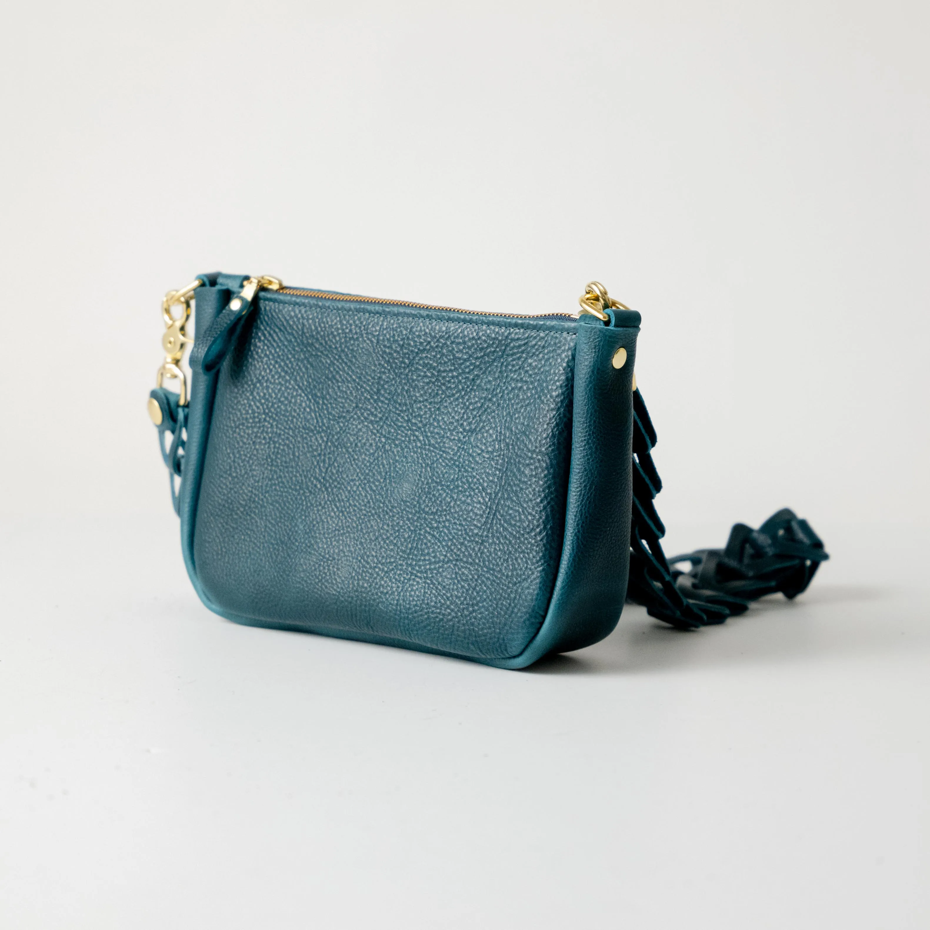 Dark Teal Bulldog Crossbody Bag