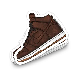 Dunk High "Burnished Leather" Sneaker Sticker