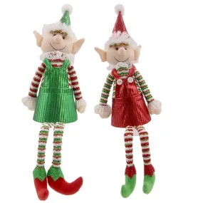 Elf with Dangly Legs 2 Asst (39cm)