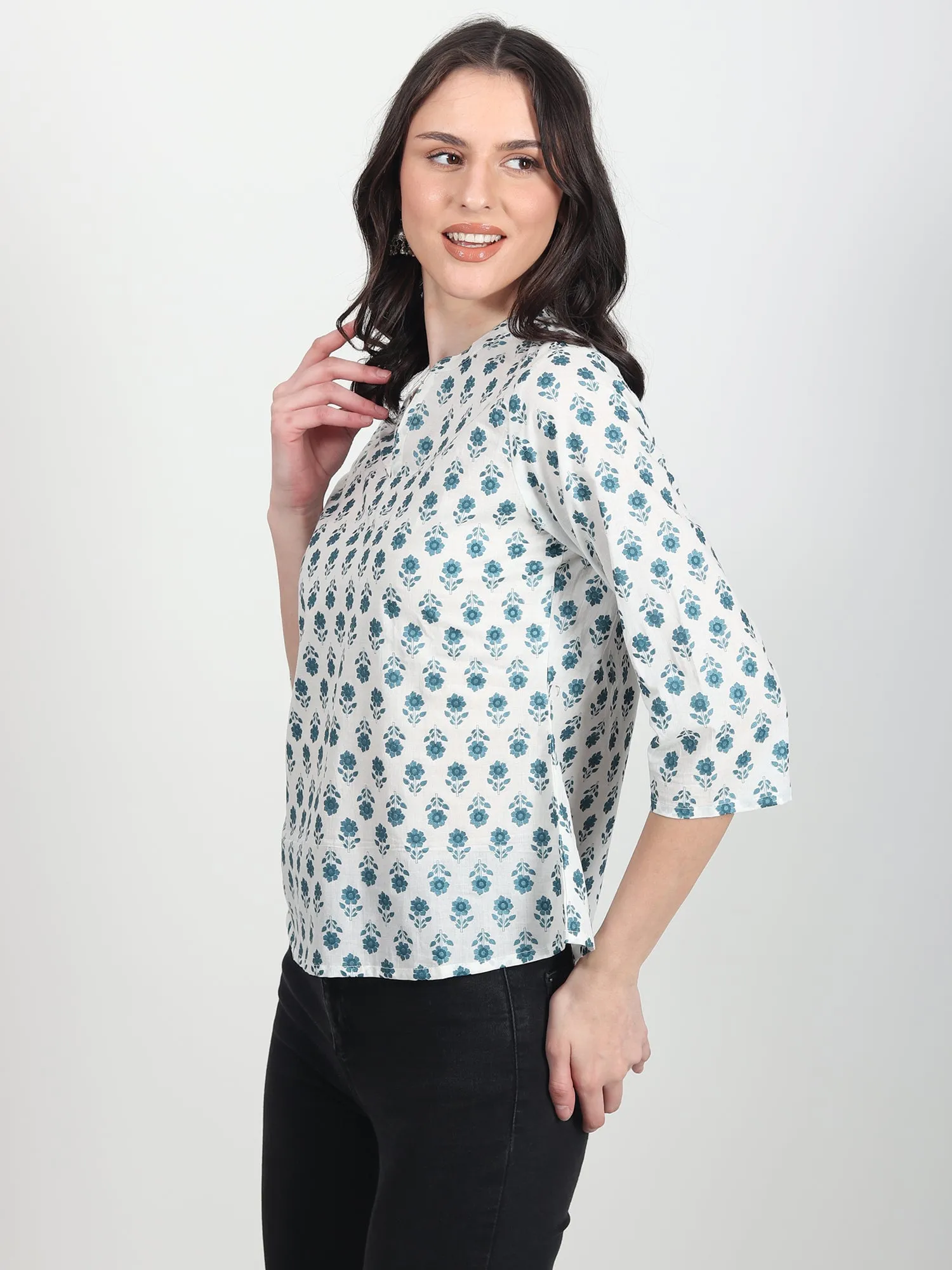 Elfrida floral printed Top