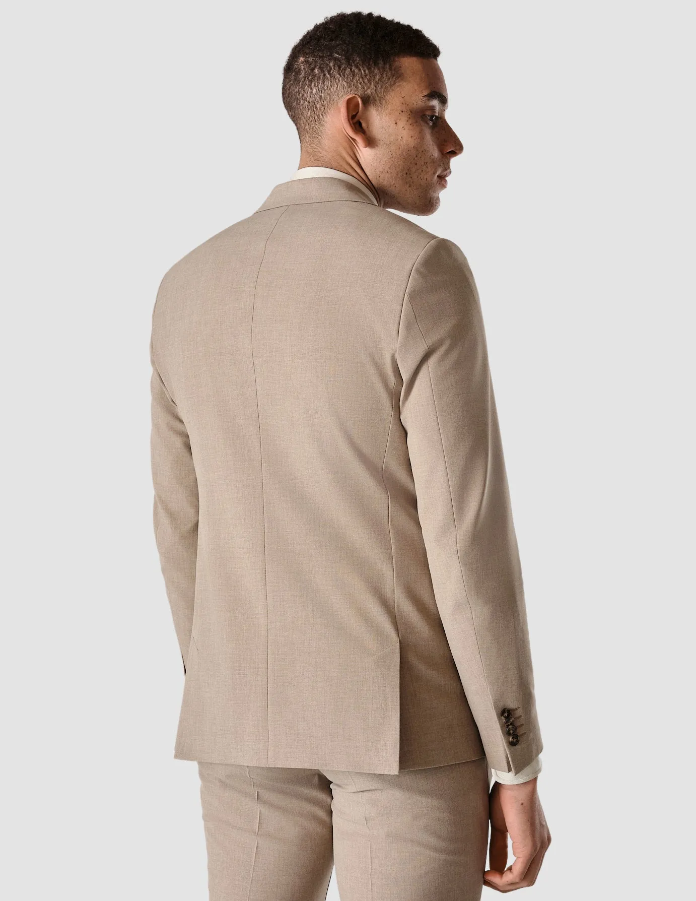 Essential Blazer Slim Sand Grain