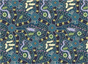 Fabric Placemats with Aboriginal Designs