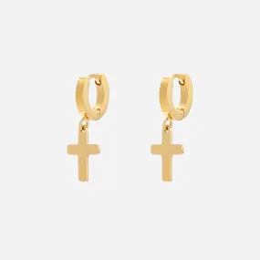 Faith Mini Cross Earrings