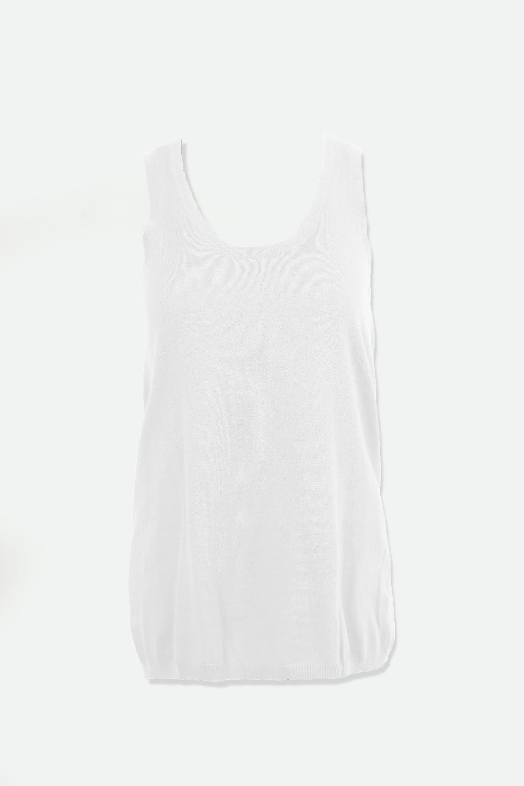 FINE GAUGE SILK & CASHMERE TANK TOP