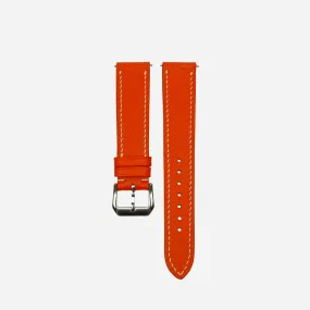 Fire Orange Epsom Calf Leather