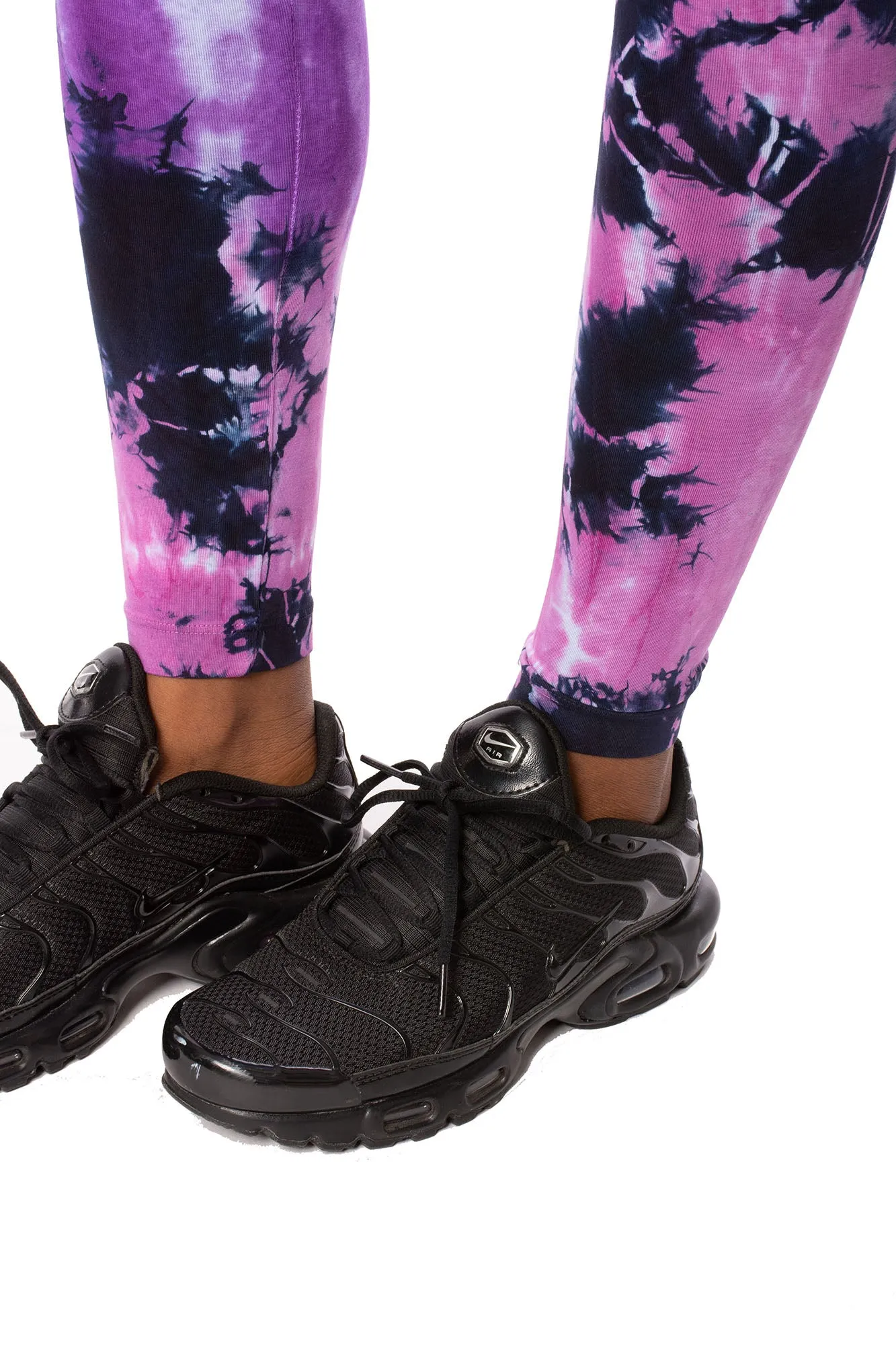 Flat Waist Ankle Legging (W-452, Tie-Dye Wham) by Hard Tail Forever