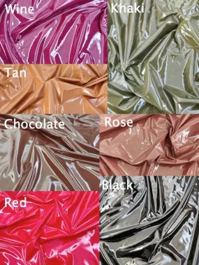 FS796 PU Polyurethane Faux Shiny Leather Fabric