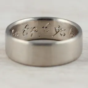 Hand Engraved Wedding Band