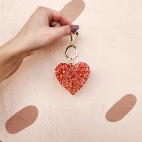 Heart Confetti Keychain