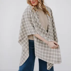 Hollie Houndstooth Shawl