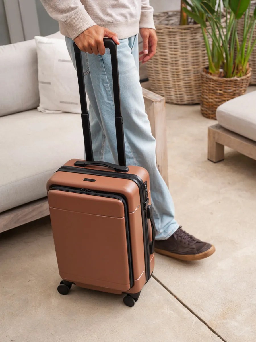 Hue Front Pocket Carry-On Luggage