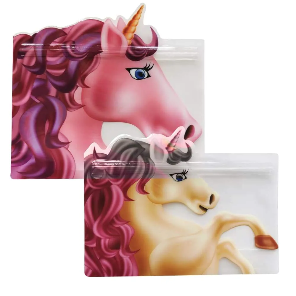 IS Gift Reusable Zip Lock Bags (Set of 8) - Unicorns