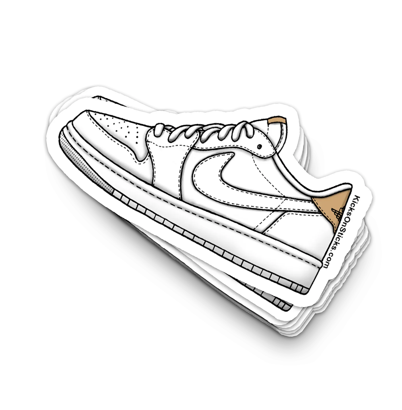 Jordan 1 Low "Vachetta Tan White" Sneaker Sticker