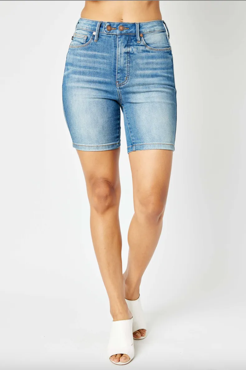 Judy Blue Tummy Control Bermuda Shorts