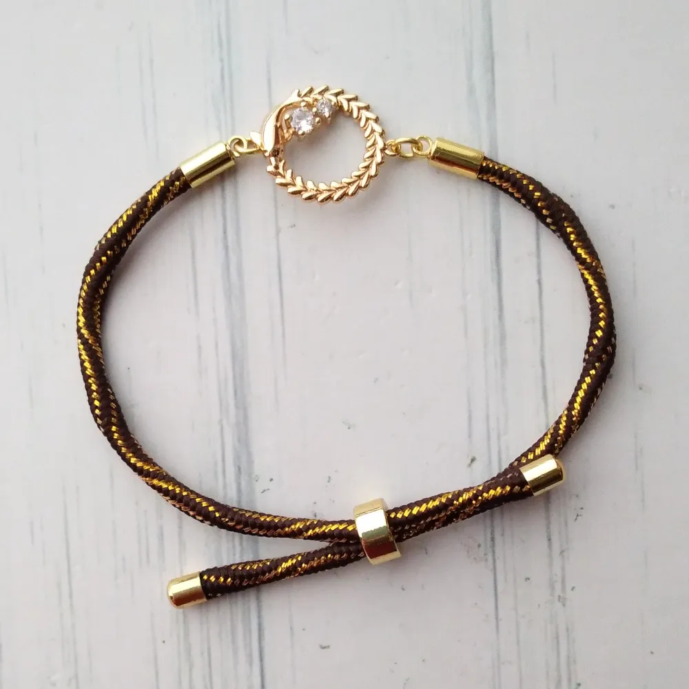 Kelly Dolphin Reserve Metallic Corded Slider Bracelet