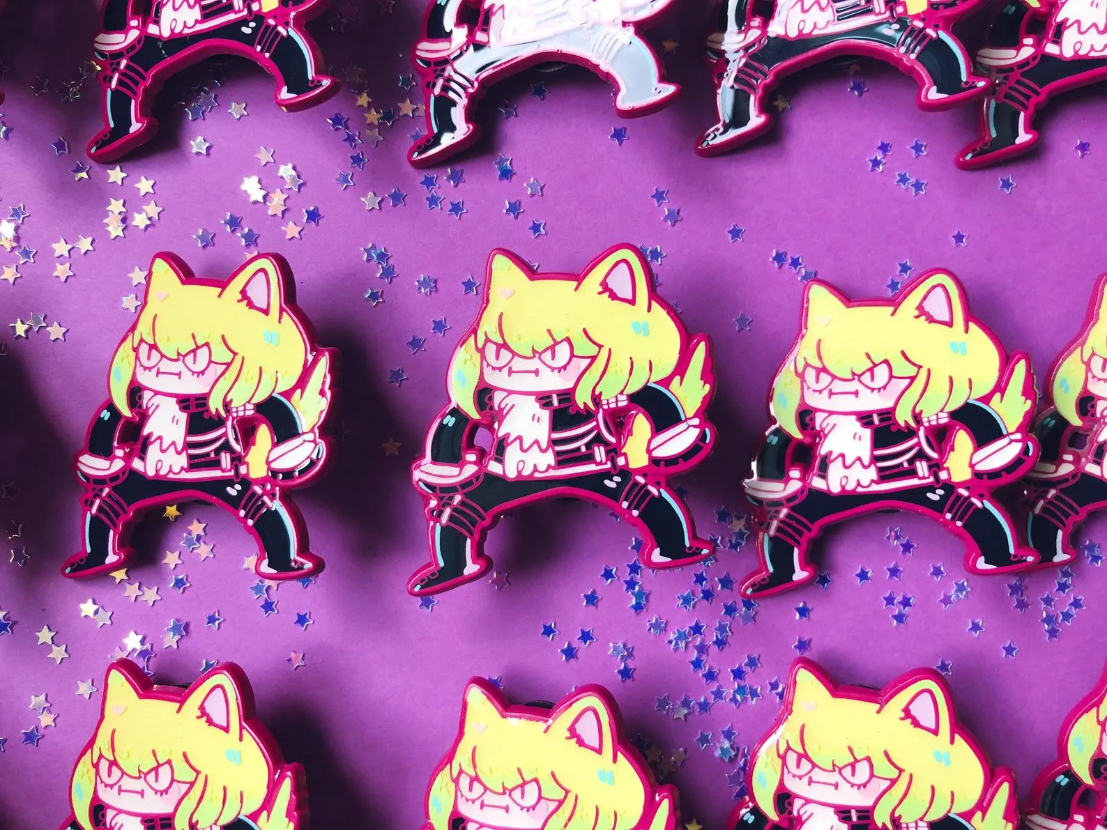 Kitty Lio Enamel Pin