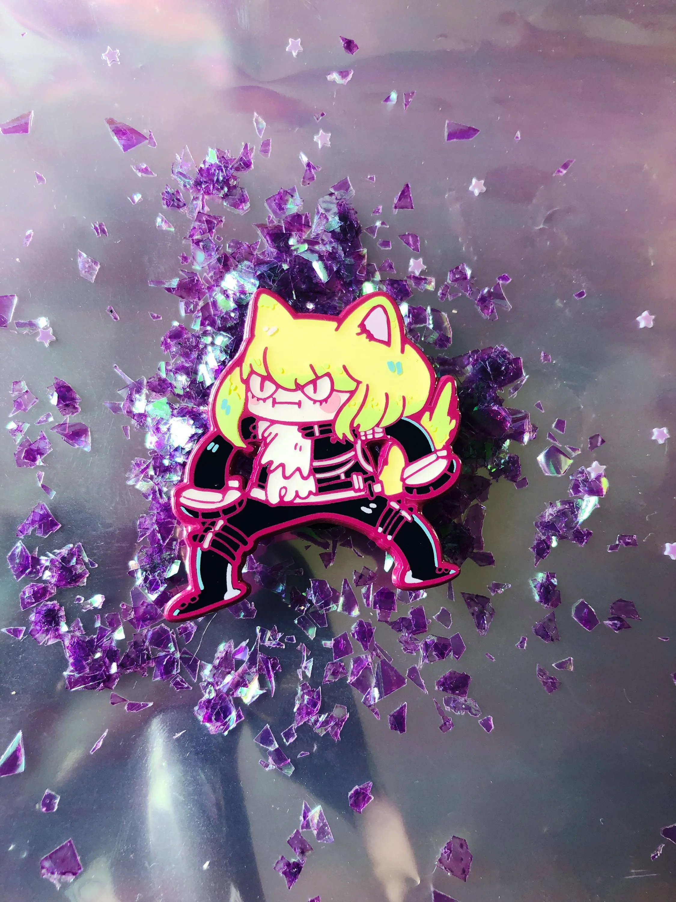 Kitty Lio Enamel Pin