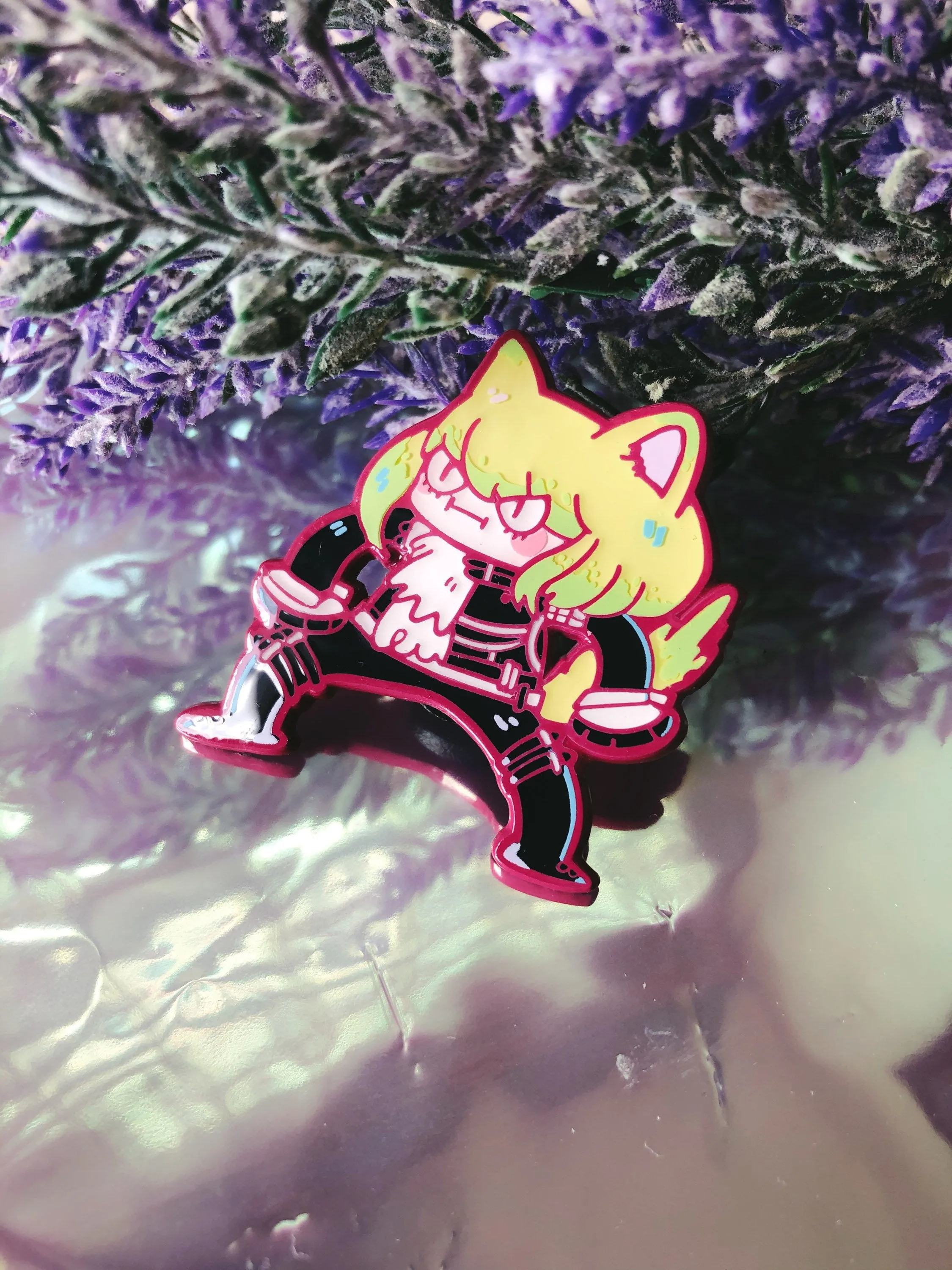 Kitty Lio Enamel Pin