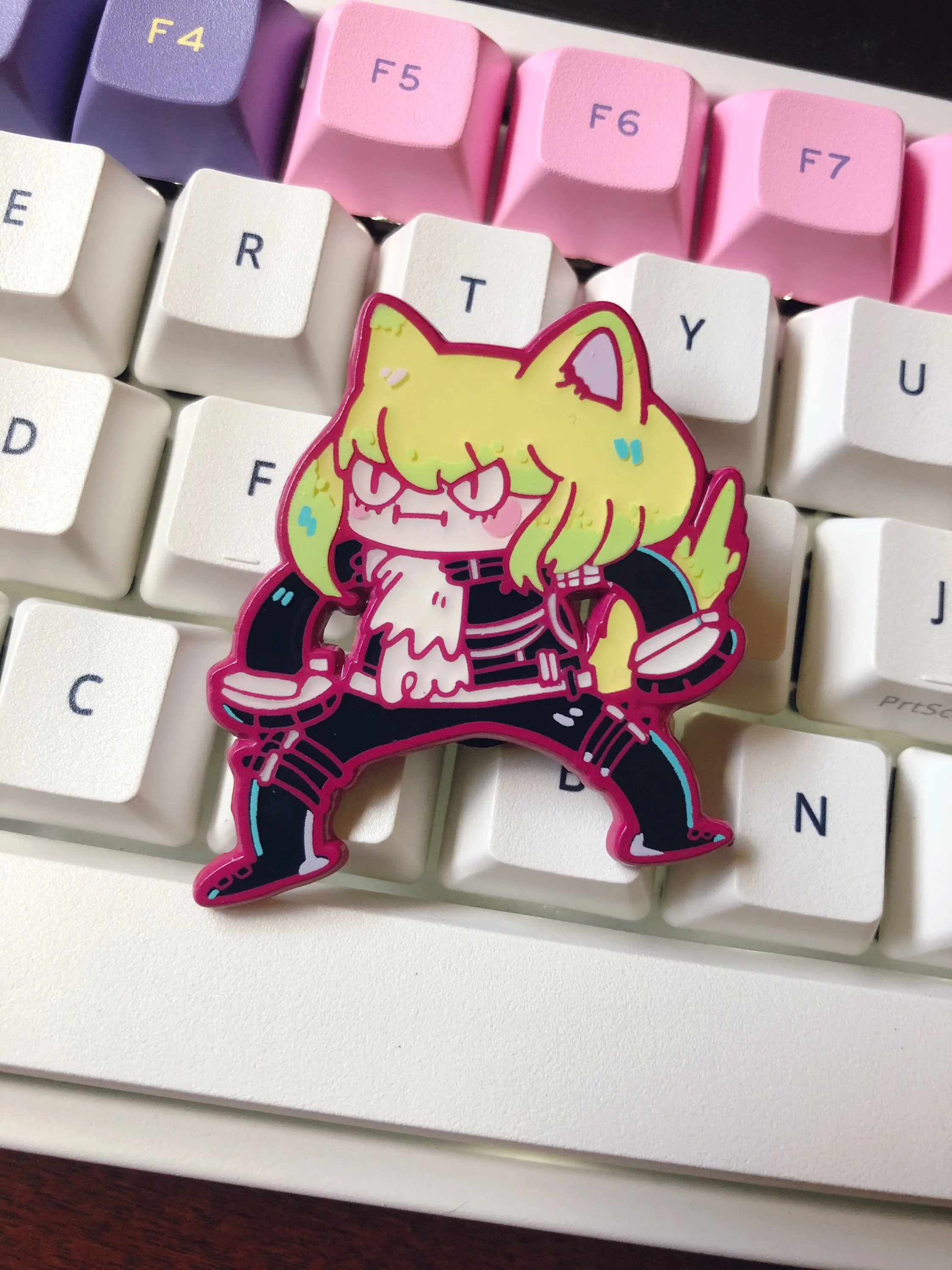 Kitty Lio Enamel Pin