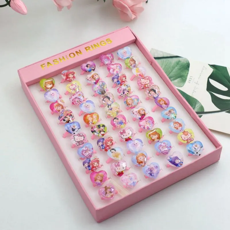 Korean Cartoon 50 pcs Resin Ring