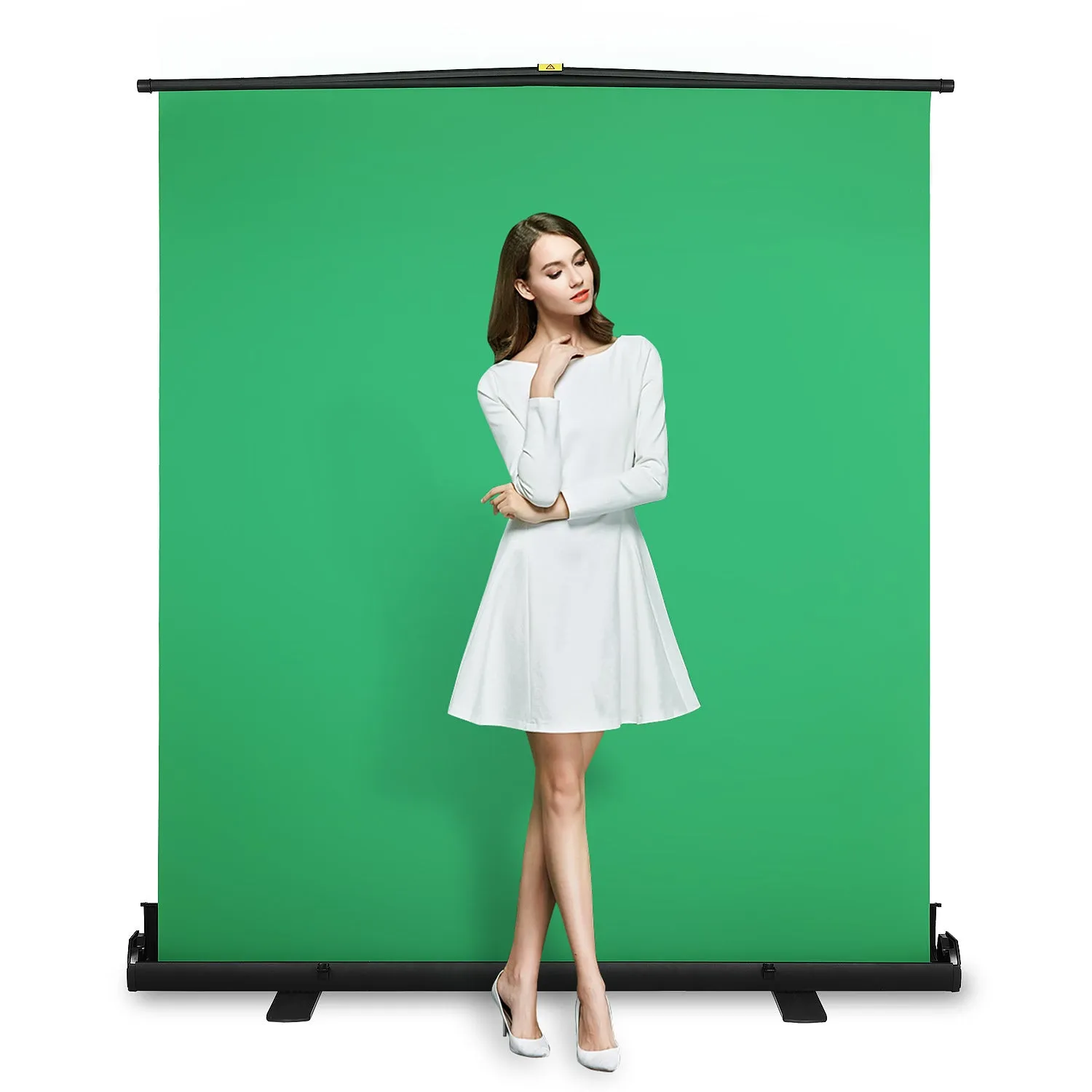 Kshioe GS80 Large Portable Folding Telescopic Pull Green Background Screen