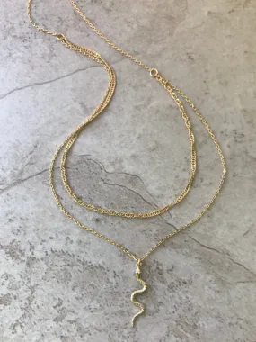 Layered Snake Necklace