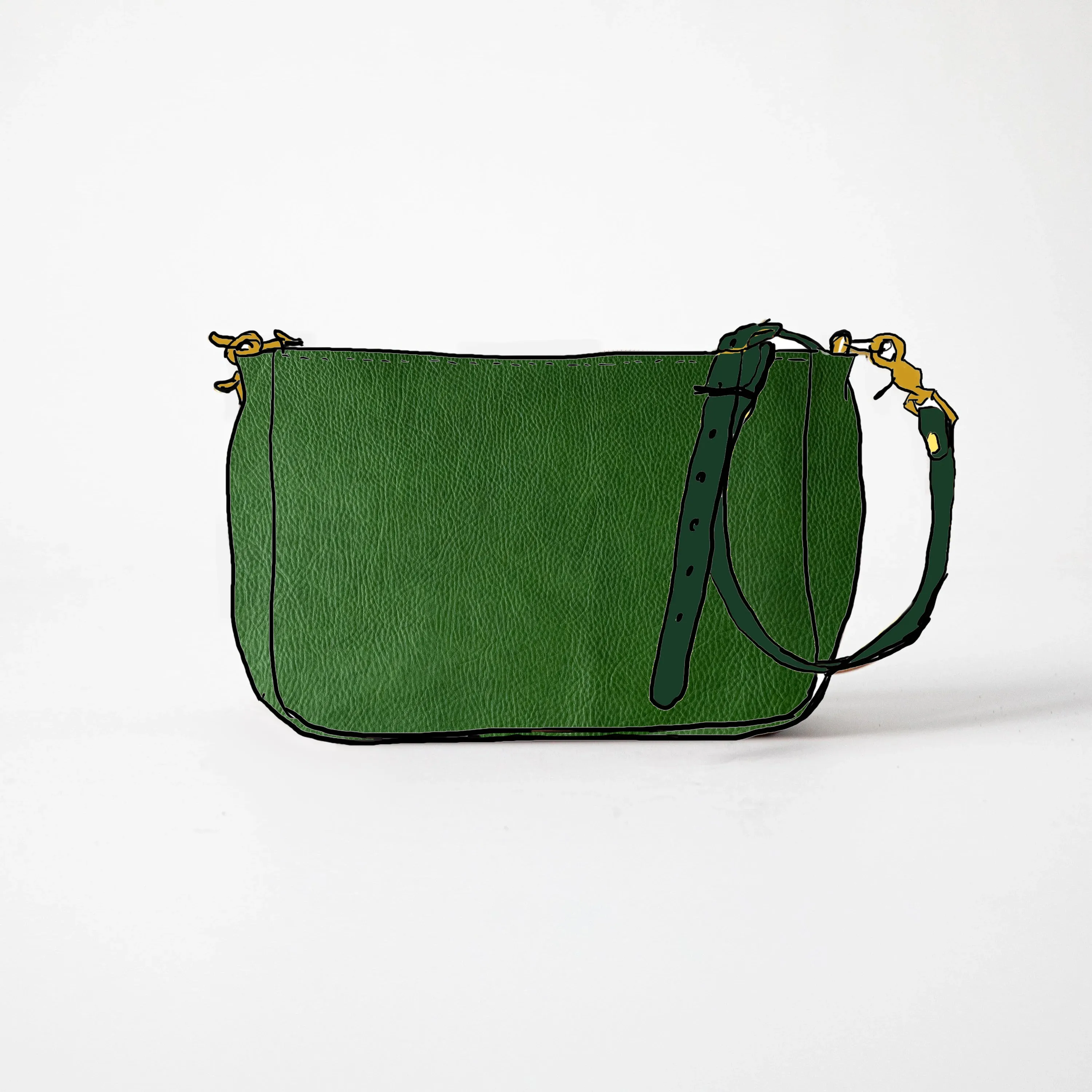 Leaf Cypress Crossbody Bag