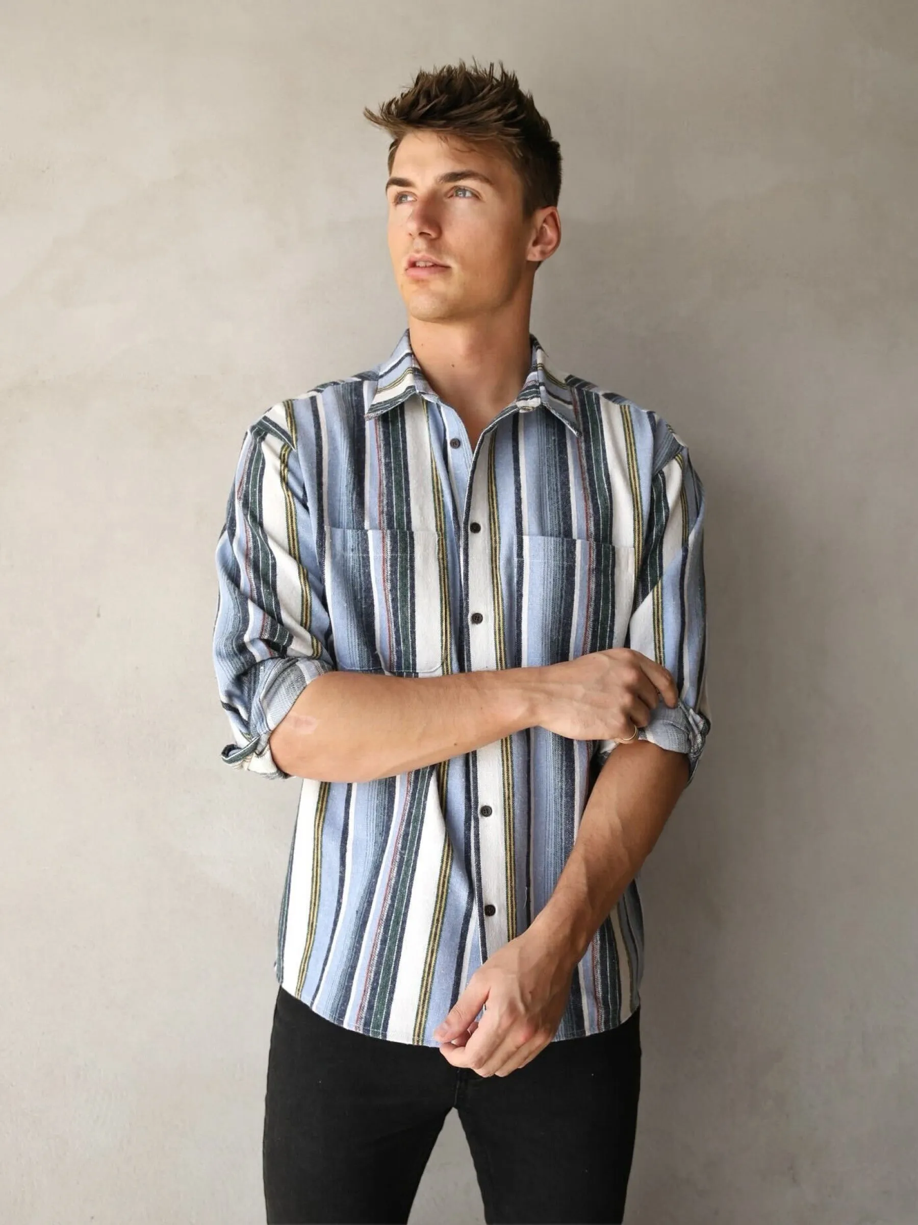 Lucca Stripe Shirt - Blue