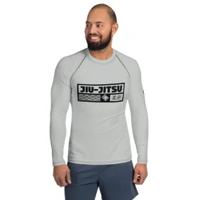 Mens Long Sleeve BJJ Rash Guard - Jiu-Jitsu 025 - Smoke