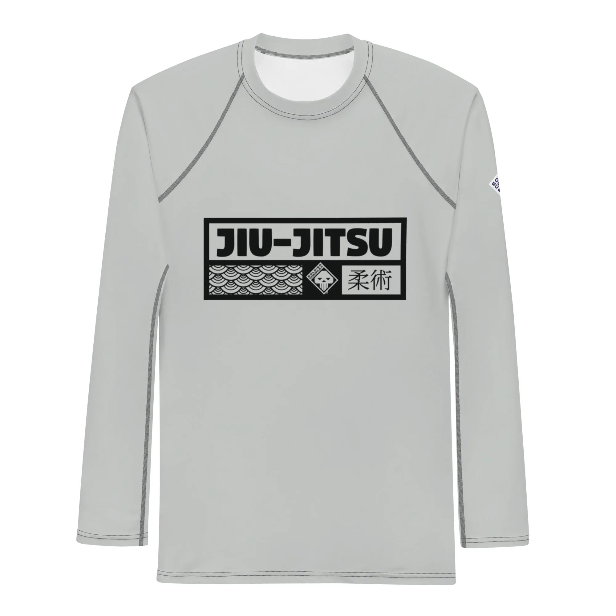 Mens Long Sleeve BJJ Rash Guard - Jiu-Jitsu 025 - Smoke