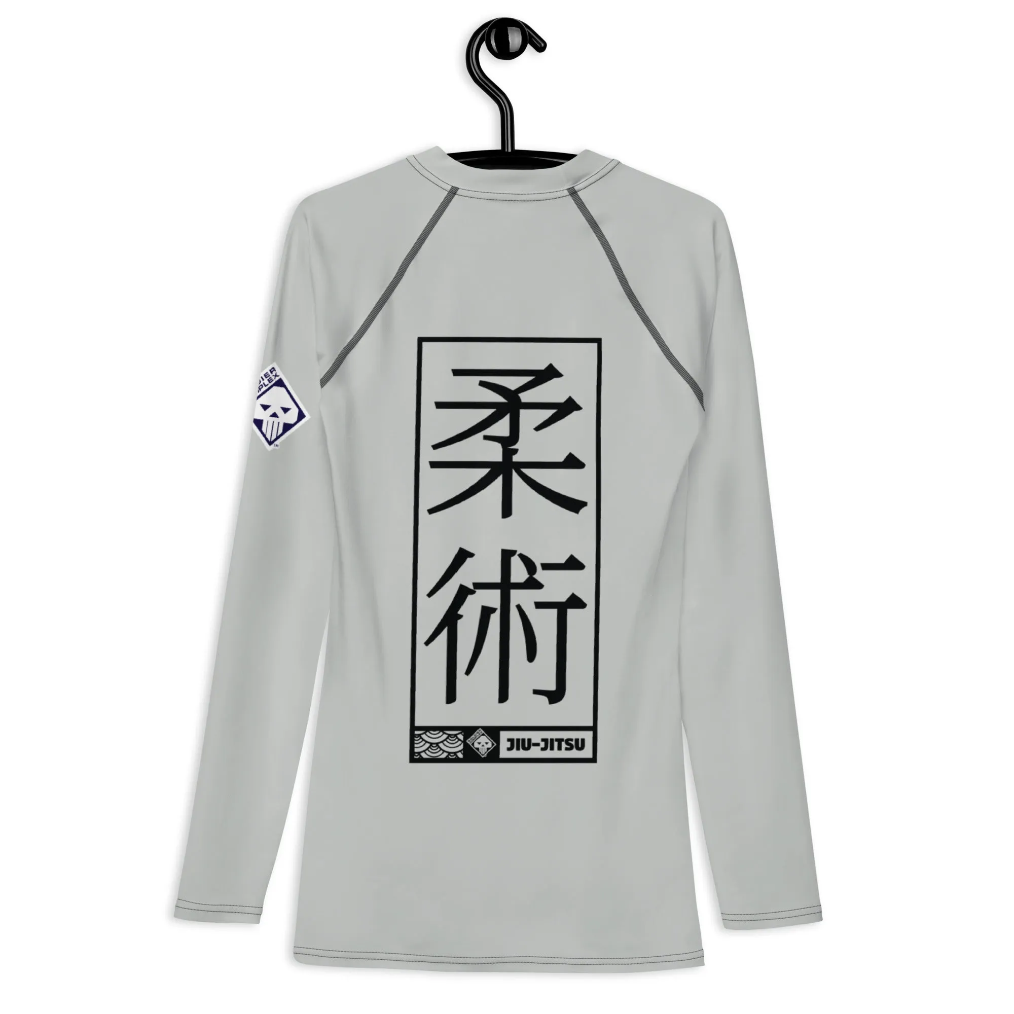 Mens Long Sleeve BJJ Rash Guard - Jiu-Jitsu 025 - Smoke