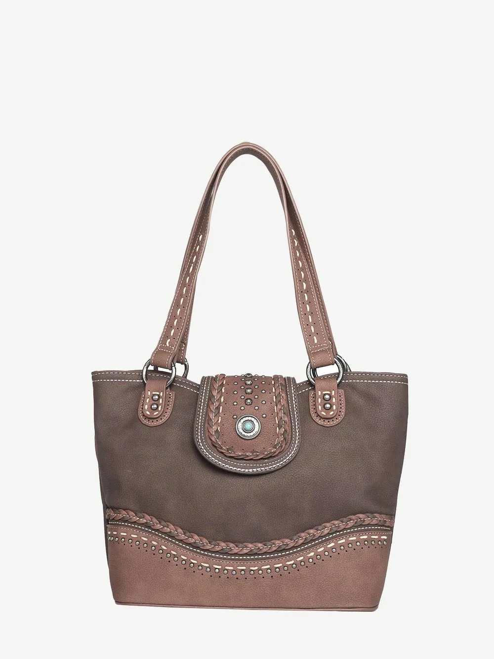 Montana West Concho Flap Concealed Carry Tote