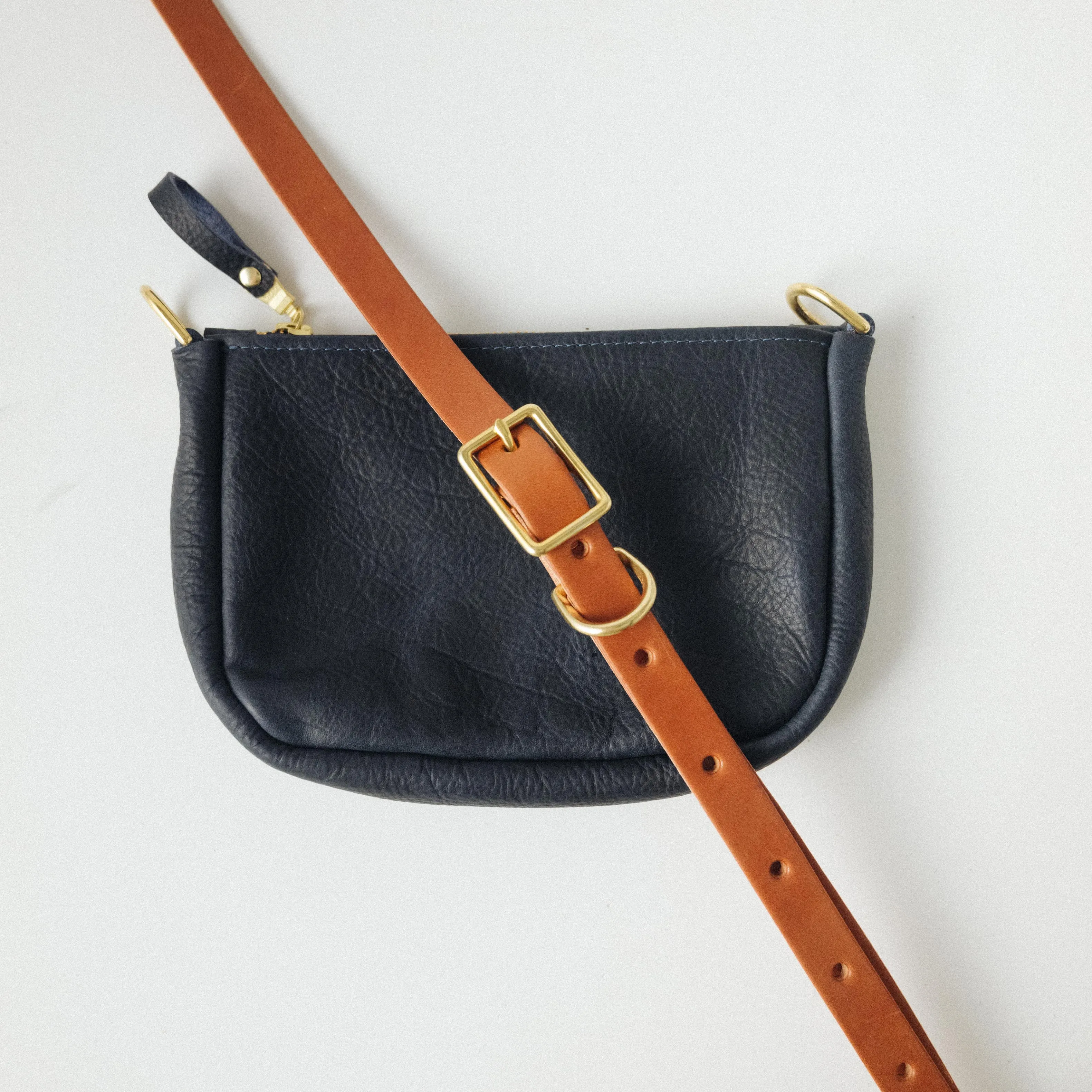 Navy Kodiak Mini Crossbody Bag