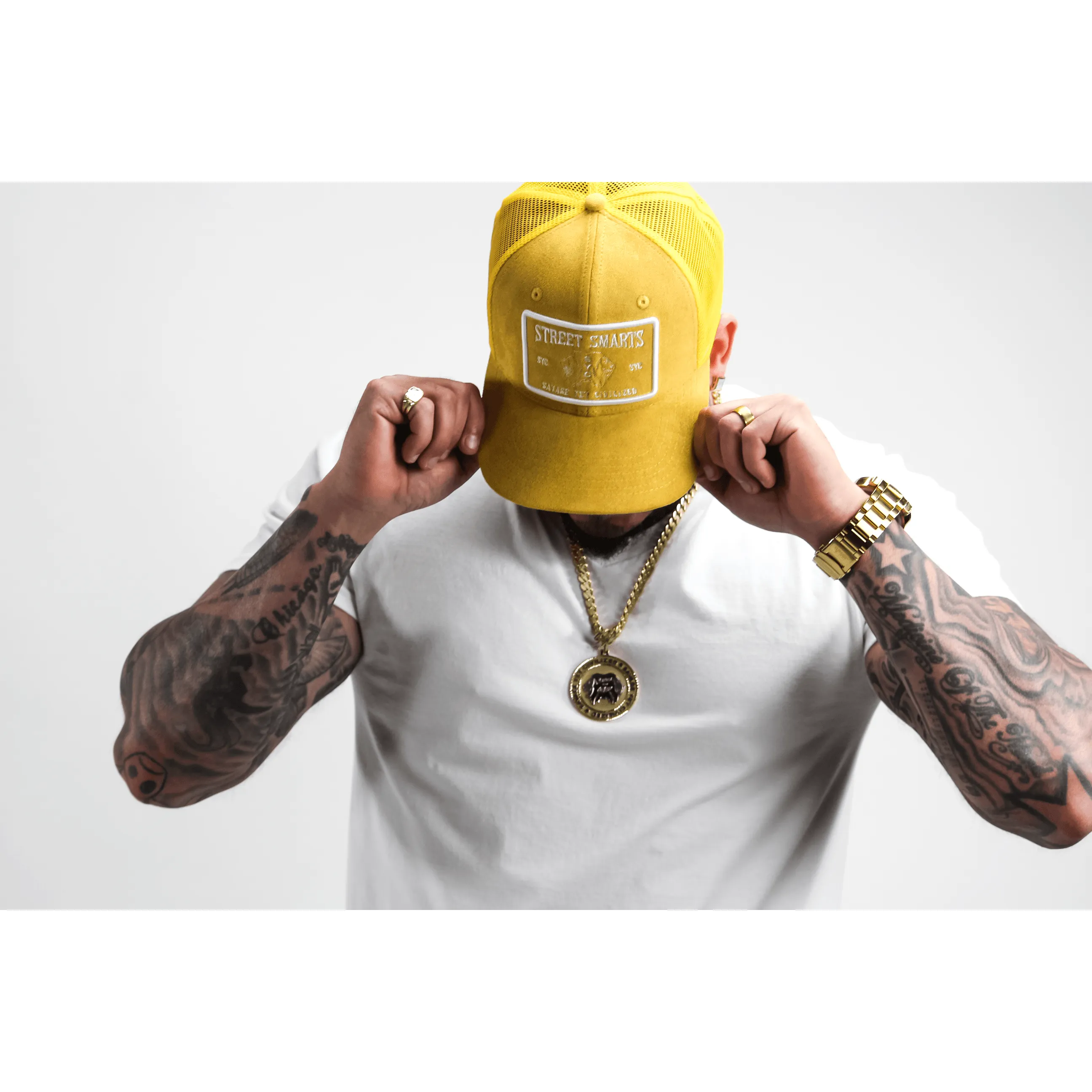 Paisley Trucker Hat - (Street Smarts) Mustard Hat