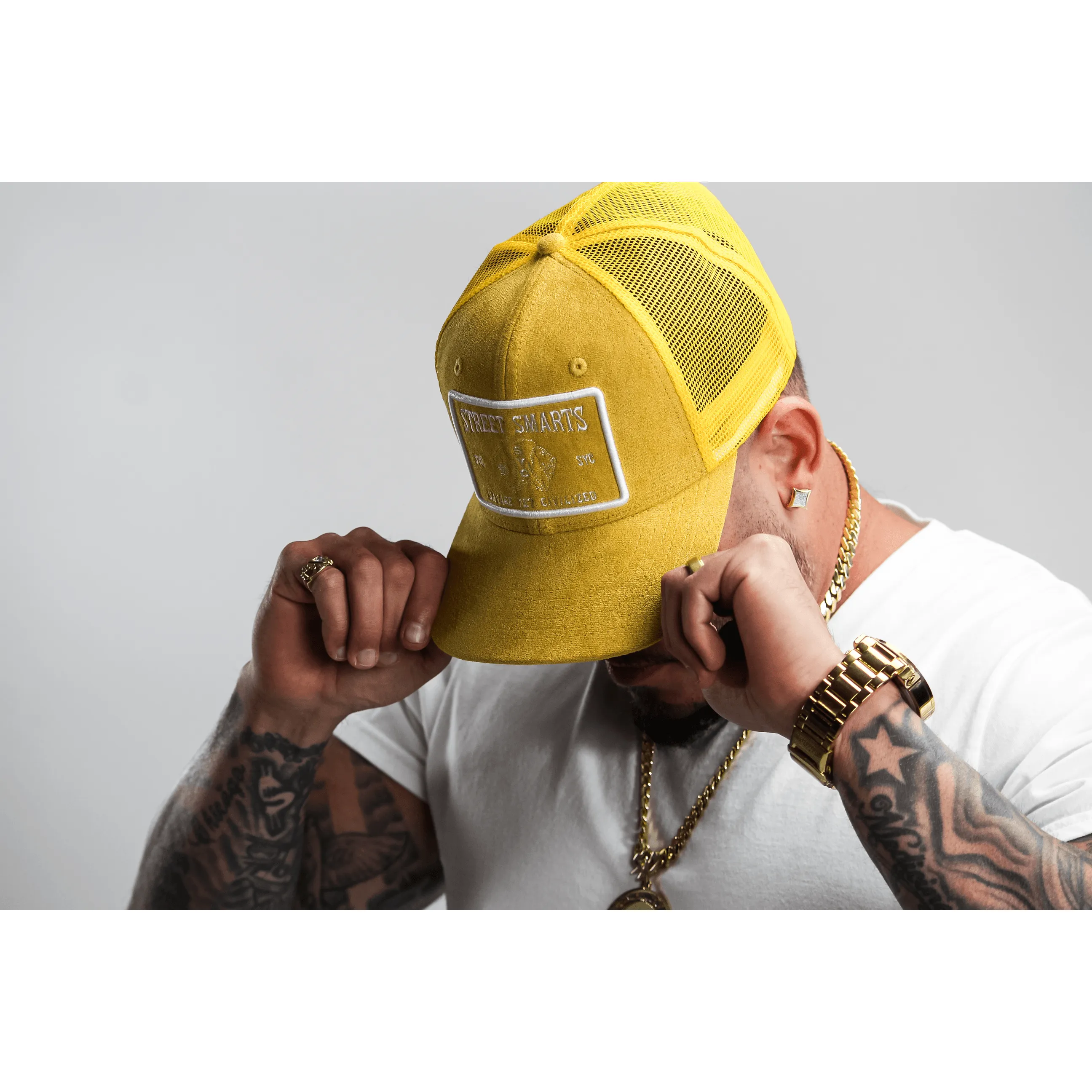 Paisley Trucker Hat - (Street Smarts) Mustard Hat