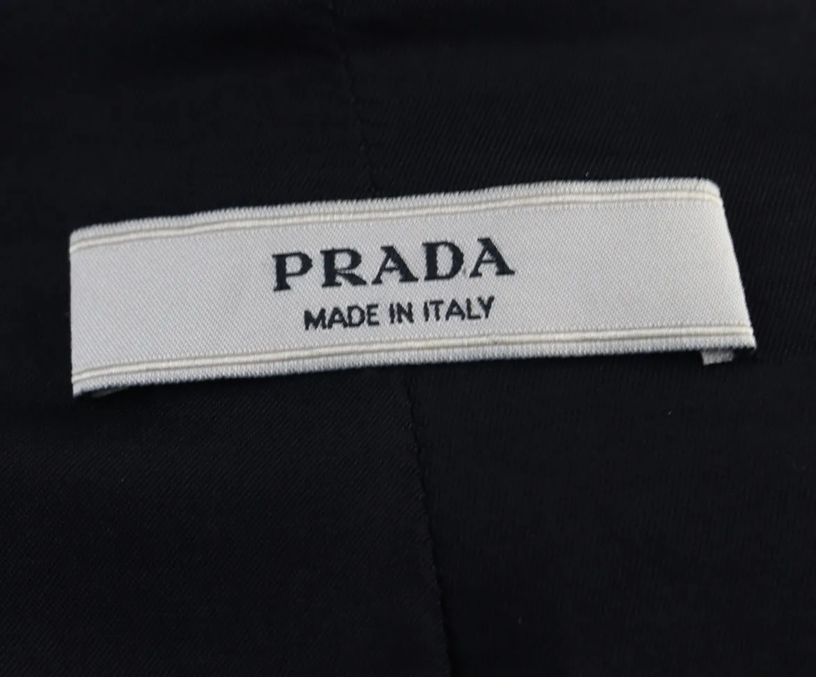 Prada Black Wool 2 Piece Pantsuit sz 4