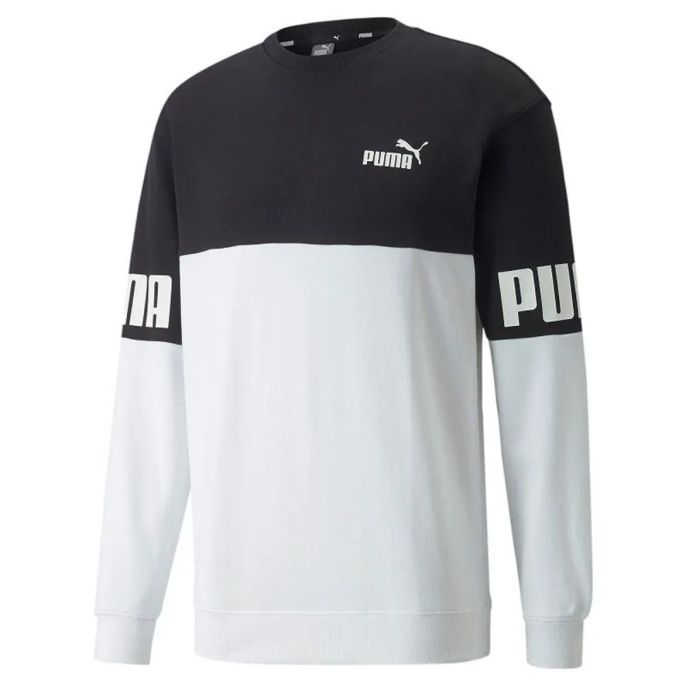 Puma Colorblock crewneck sweatshirt 848008 01 black-white