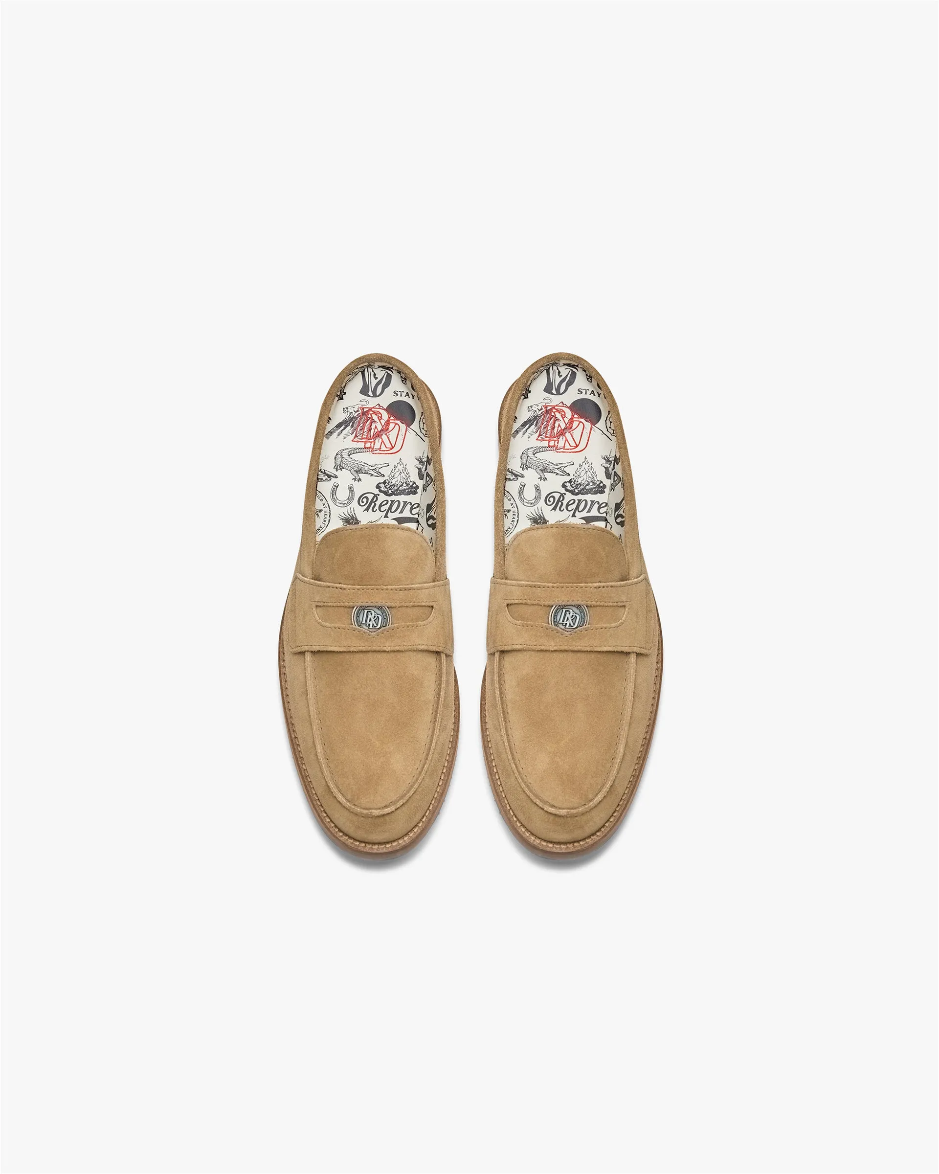 Represent X Duke   Dexter Mule Loafer - Barley