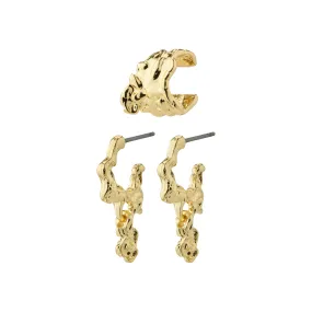 Rhythm Gold Plated Earring Set