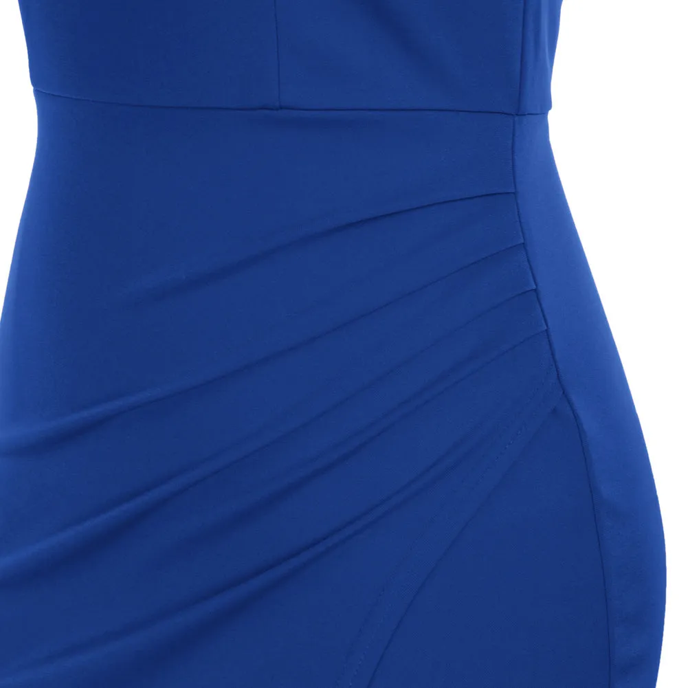 Ruched Wrap Sweetheart Neck Sleeveless Bodycon Dress⏰Flash Sale