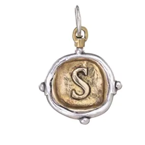 S Insignia Initial Voyager Charm - Waxing Poetic