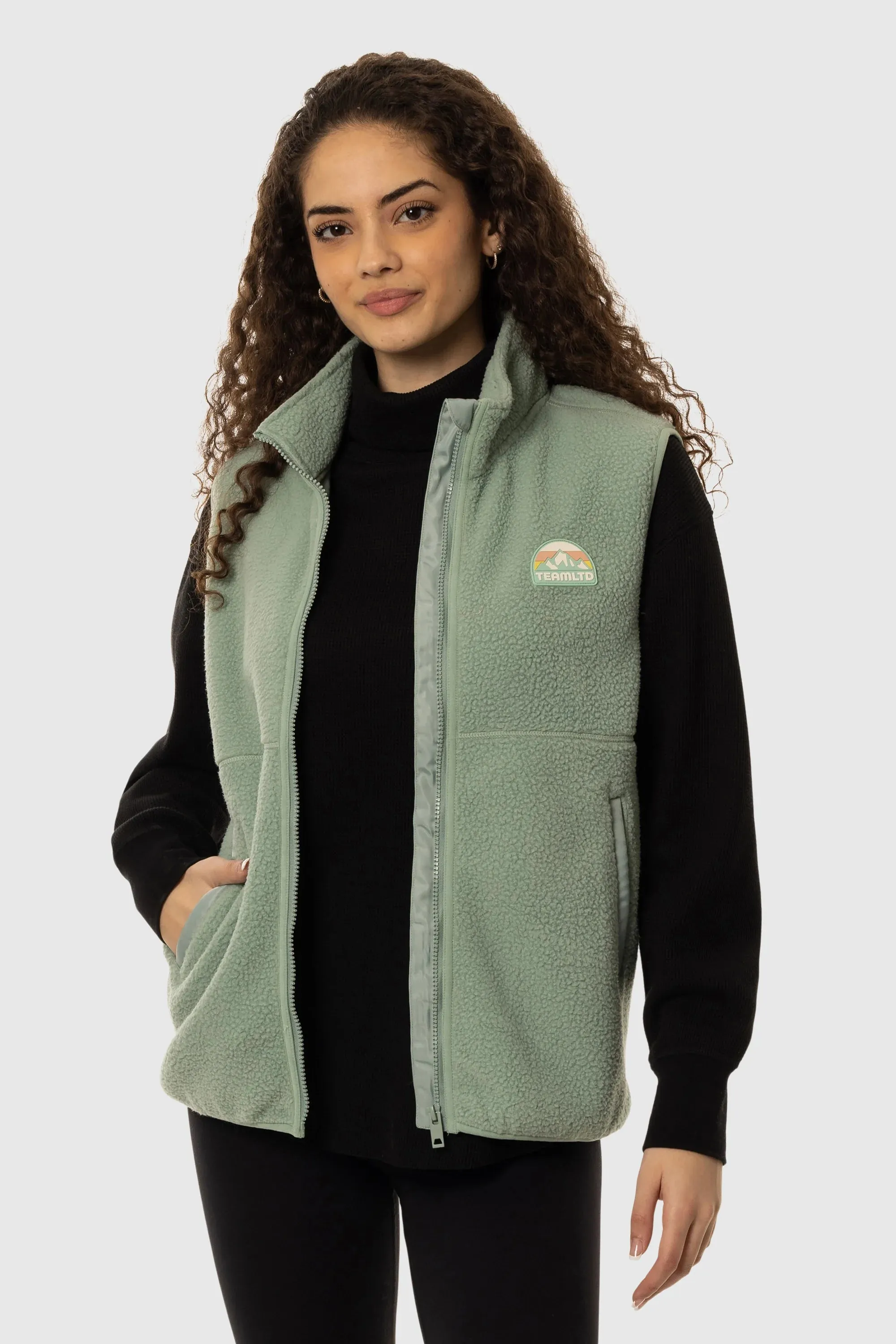 Sage Sherpa Vest