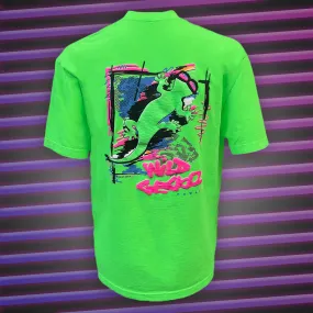 Secret 1988 Gecko Graffiti Neon Green (Single Stitch)