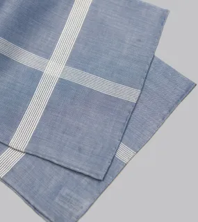 Simonnot Godard Symphony Handkerchief Blue