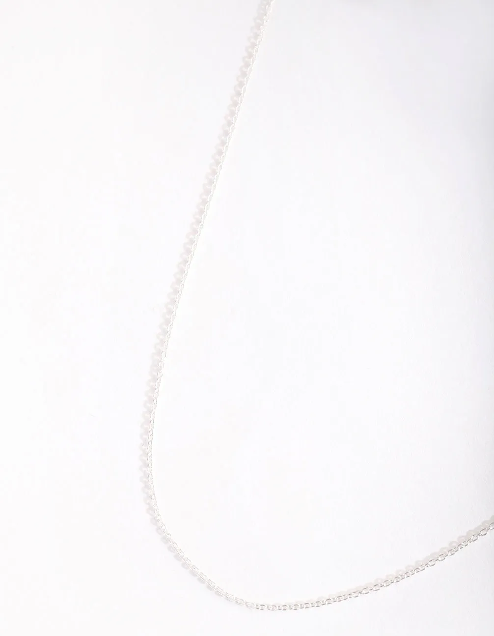 Sterling Silver 45cm Plain Chain Necklace